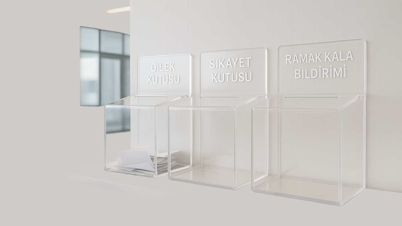 Functional Transparency in Corporate Spaces: Suggestion, Complaint and Near-Miss Boxes