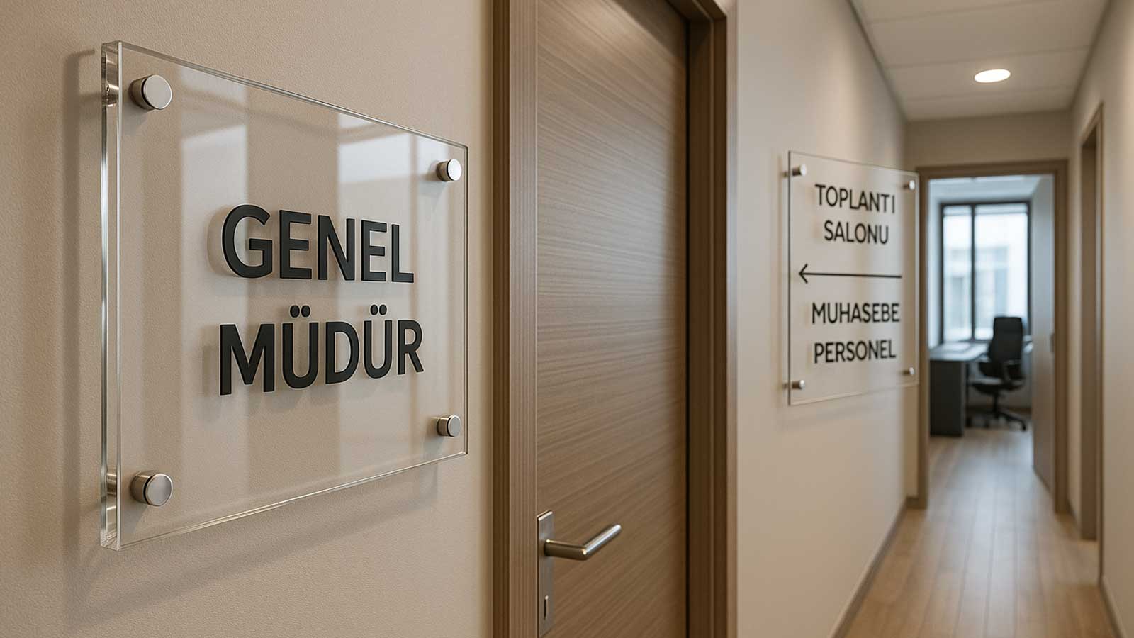 An Aesthetic Touch in Wayfinding Systems: The Difference of Plexiglass in Indoor and Office Signs