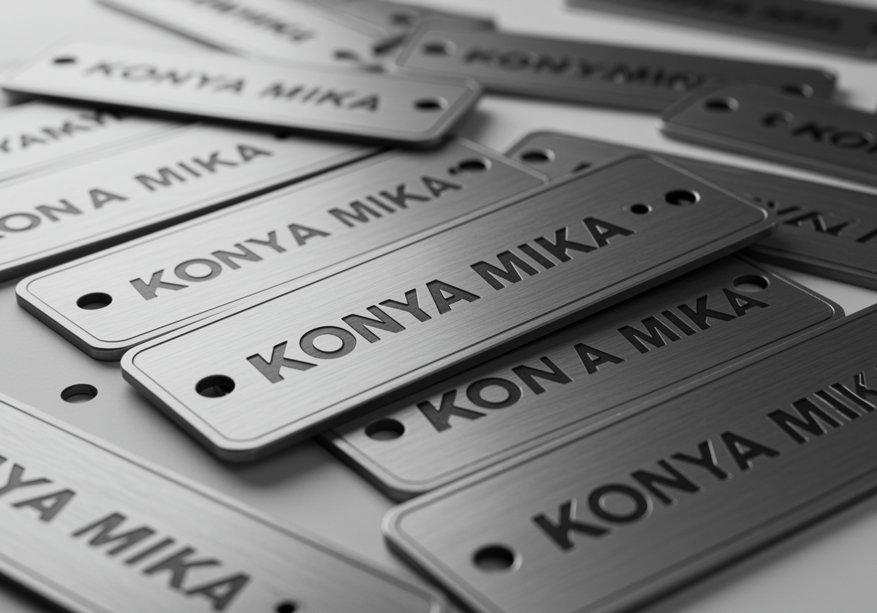 Lazer Markalama Endüstriyel Etiket | Konya Plexiglass and Acrylic Products | Plexiglass, Industrial Labels, Engineering Plastics, Cutting & Printing Services | Konya Acrylic & Plexiglass Solutions, Plexiglass, Display Equipment, Plexiglass Stands, Display Products, Directional Products, Machine Covers, Hobby & Custom Design Products, Polycarbonate, Industrial Labels, Plexiglass (Acrylic) Industrial Labels, PVC (Lexan PP) Industrial Labels, Aluminum Industrial Labels, Laser Marking Industrial Labels, Sticker Industrial Labels, Engineering Plastics, Fiber, Polyamide, Polyethylene, Teflon, Cutting and Printing Services, Solvent Printing, UV Printing, Laser Cutting, CNC Router